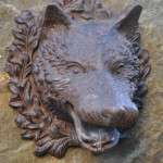 Stèle du loup à Tilff (détail)